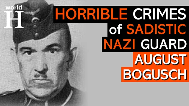 Execution of August Bogusch - German Nazi Guard in Auschwitz Concentration Camp - Holocaust - WW2
