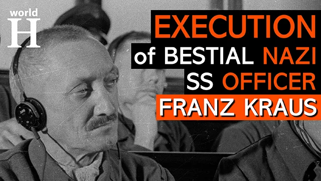 Execution of Franz Kraus - Bestial Nazi SS Officer at Auschwitz Concentration Camp - Holocaust - WW2