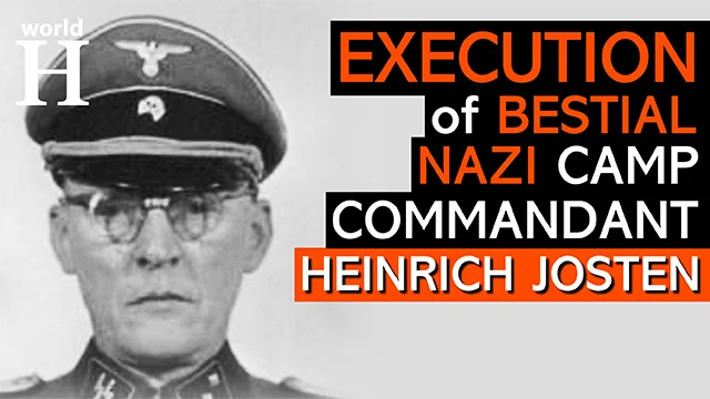 Execution of Heinrich Josten - Sadistic Nazi Commandant of Nordhausen Camp -  Auschwitz - Holocaust