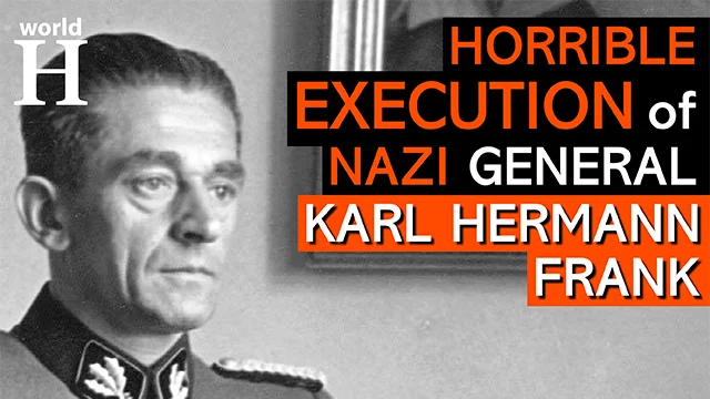 Execution of Karl Hermann Frank - Nazi Minister of State of the Protectorate of Bohemia and Moravia