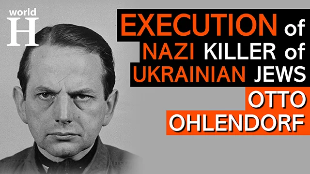 Execution of Otto Ohlendorf - Brutal Nazi Commander of Einsatzgruppen   Nazi Death Squads -Holocaust