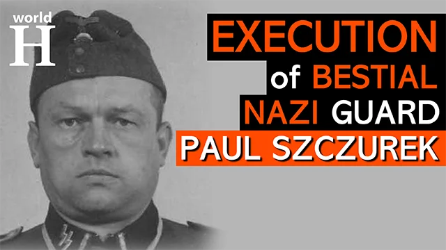 Execution of Paul Szczurek - Nazi Guard at Auschwitz Concentration Camp - The Holocaust - WW2