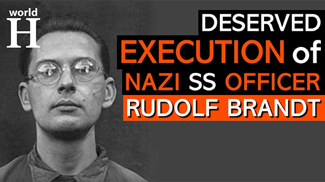 Execution of Rudolf Brandt - Nazi War Criminal Involved in Nazi Medical Experiments - Ahnenerbe